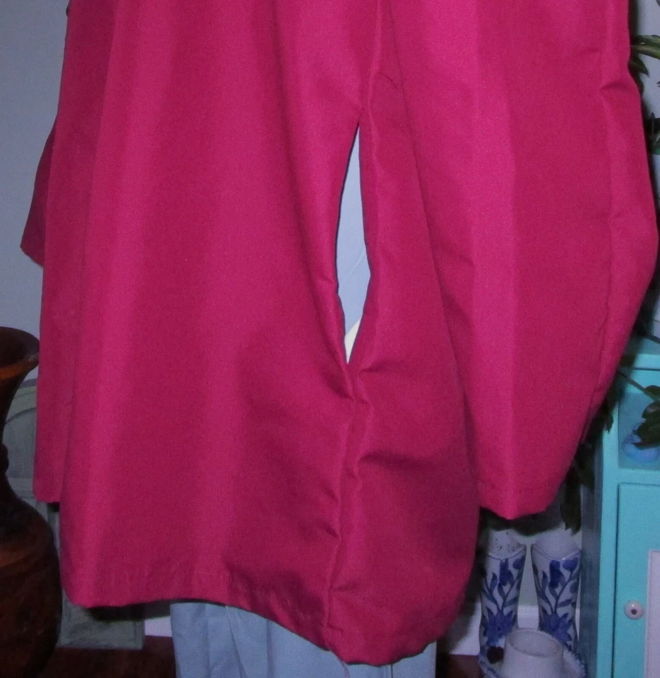 Best Medical L/S Lab Coat Snap Side Slit 35" Length Sz XL to 3X Burgundy - Image 4 of 4