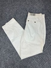 Vintage Levis Pants Womens Size 32x32 White Snap Button Distressed NOS