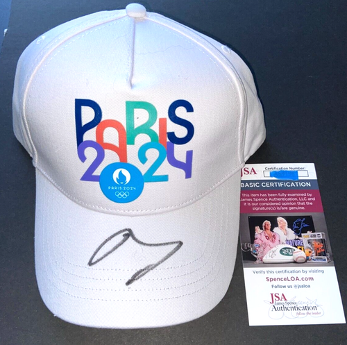 ANDY MURRAY SIGNED PARIS 2024 OLYMPICS HAT CAP US OPEN WIMBLEDON LAST MATCH JSA - Picture 1 of 2