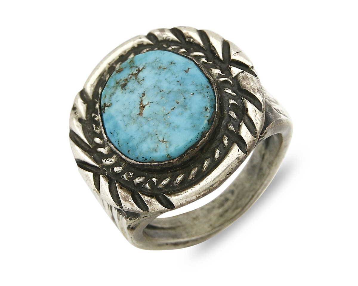 s925 White Turquoise ringインディアンジュエリー、ナバホ インディアンジュエリー ナバホ族 ホワイトバッファロー