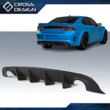 Fit For 2015-2023 Dodge Charger SRT Rear Diffuser Bumper Lip Lower Valance