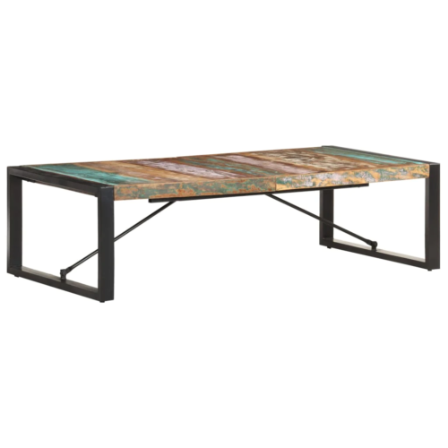 NNEVL Coffee Table 140x70x40 cm Solid Wood Reclaimed - Photo 1/11