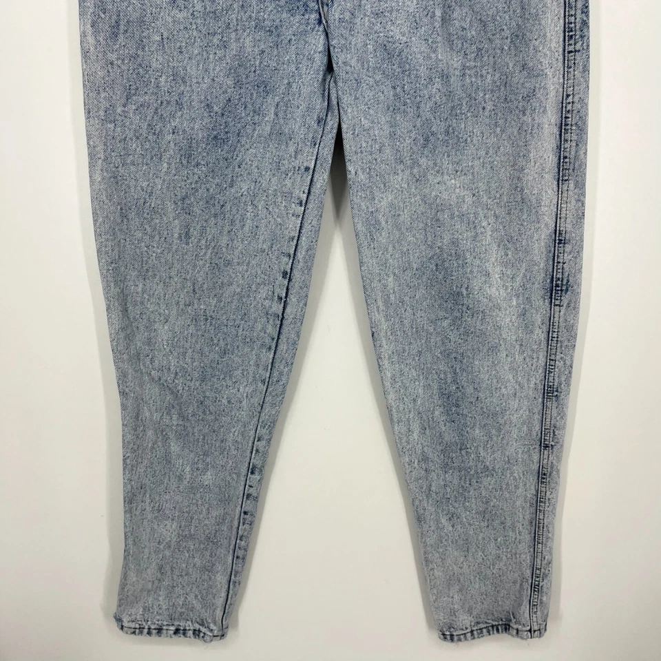 Bugle Boy Jeans Adult Size 30 Blue Acid Wash Vtg 90s High Rise Cotton USA - Image 3 of 4