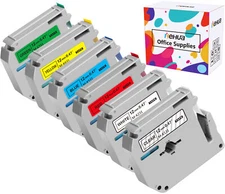6PK M-K231 431 531 131 Compatible Brother P-Touch Label Tape 12MM PT-65 PT-70 90