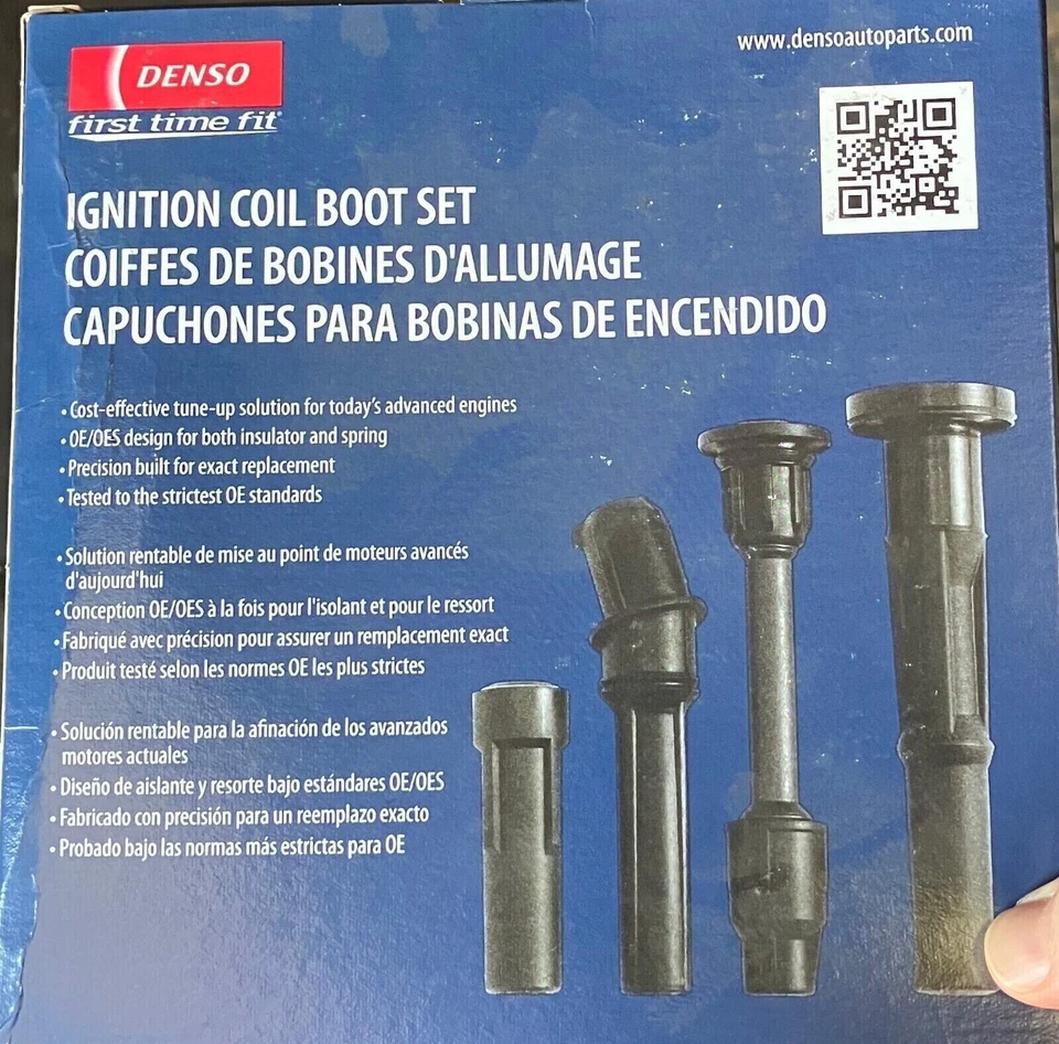 671-8183 Denso Juego de 8 Botas Bobina de Encendido Nuevas para Ram Truck Dodge 1500 Jeep Foto 2 de 4