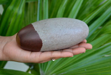 Shiva Lingam Piedra Sagrada India 1 pieza Grande Shiva Lingam Piedra-Masaje Lingam ~ 1109