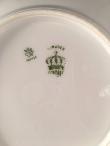 Limoges France Flower Pink Cup And Saucer - Picture 10 of 11