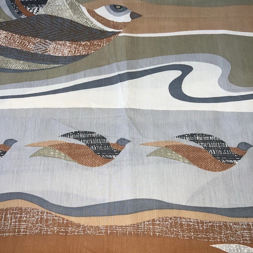 Винтажный Helen Webber Burlington 1980 двойной плоский лист птицы в полете ласки - Изображение 2 из 4