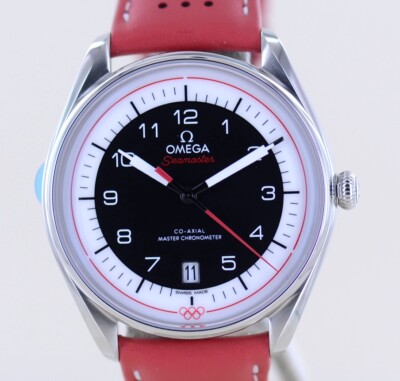 Omega Uhr Seamaster Olympischer Zeitnehmer 39.5mm Olympic Master Chronometer red