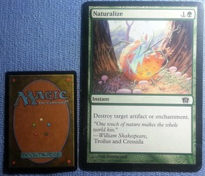 MAGIC-The-Gathering-MTG-8th-Edition-Boxtopper-OVERSIZED-NATURALIZE