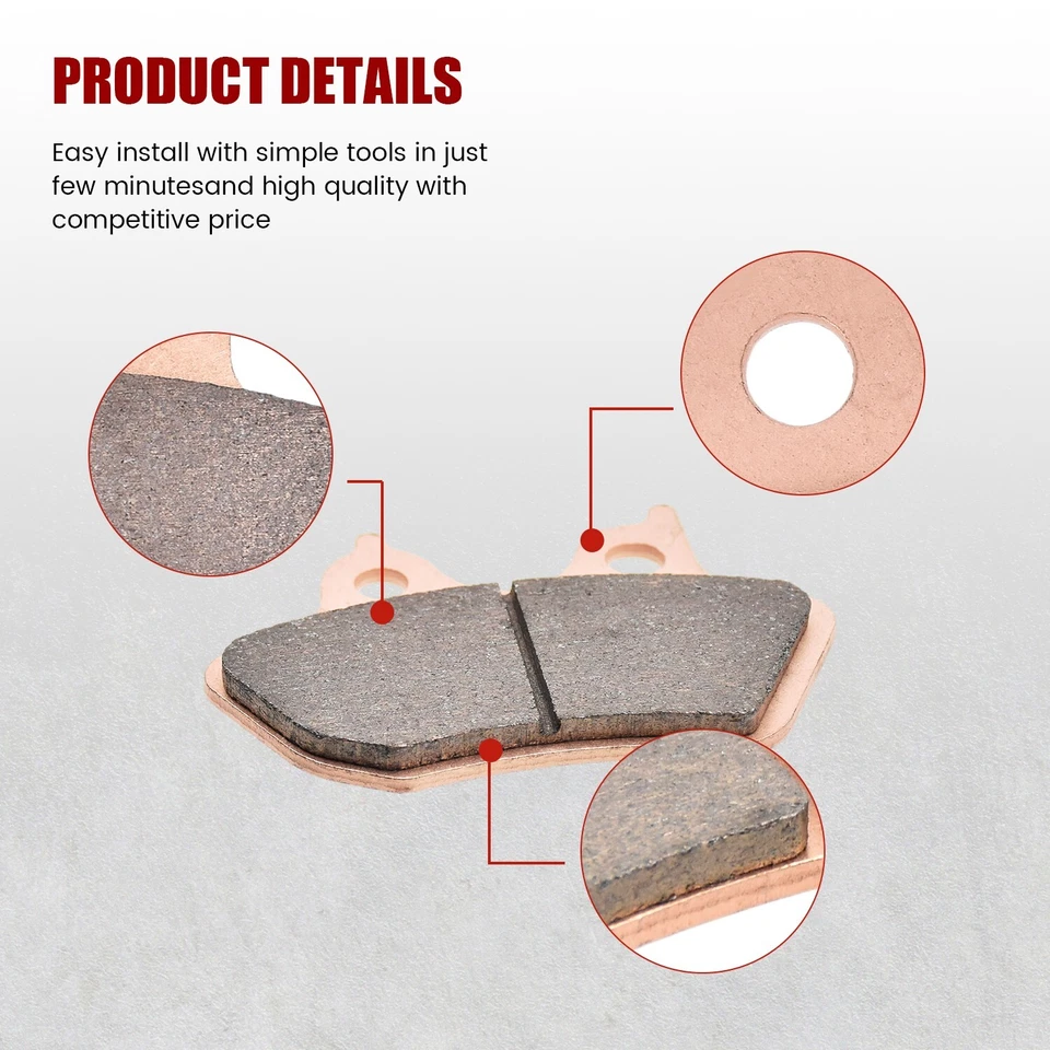 Pastillas de freno delanteras + traseras sinterizadas para Harley DYNA SUPER GLIDE SPORT FXDXi 2004-2005 Foto 4 de 4