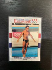 GREG LOUGANIS ~ Gold Medalist  1991 Impel U.S. Olympic Diving HOF Card #50