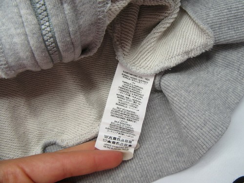 Bonpoint grey zip up hoodie B75 logo kids size 12 - Picture 4 of 5