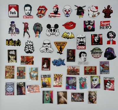 50 Sticker Aufkleber Stickerbomb Bad Pics Fun