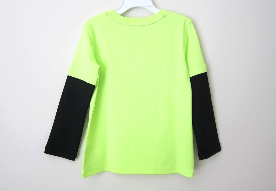 Camiseta gráfica de manga comprida Active Baseball Space Kid Boy tamanho 4 outono inverno - Imagem 4 de 4