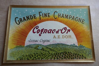 étiquette ancienne COGNAC FINE CHAMPAGNE Charles RENARD