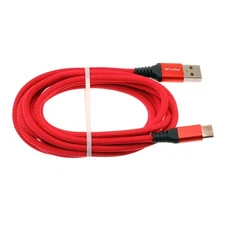 For iPhone 16/Pro/Max/Plus - Type-C Red 10ft USB-C Cable Charger Cord Power Wire