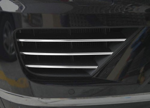 6PCS Front Fog Light Silver Steel Lamp Strip Trim Fit For VW Touareg 2016-2018 - Bild 8 von 16