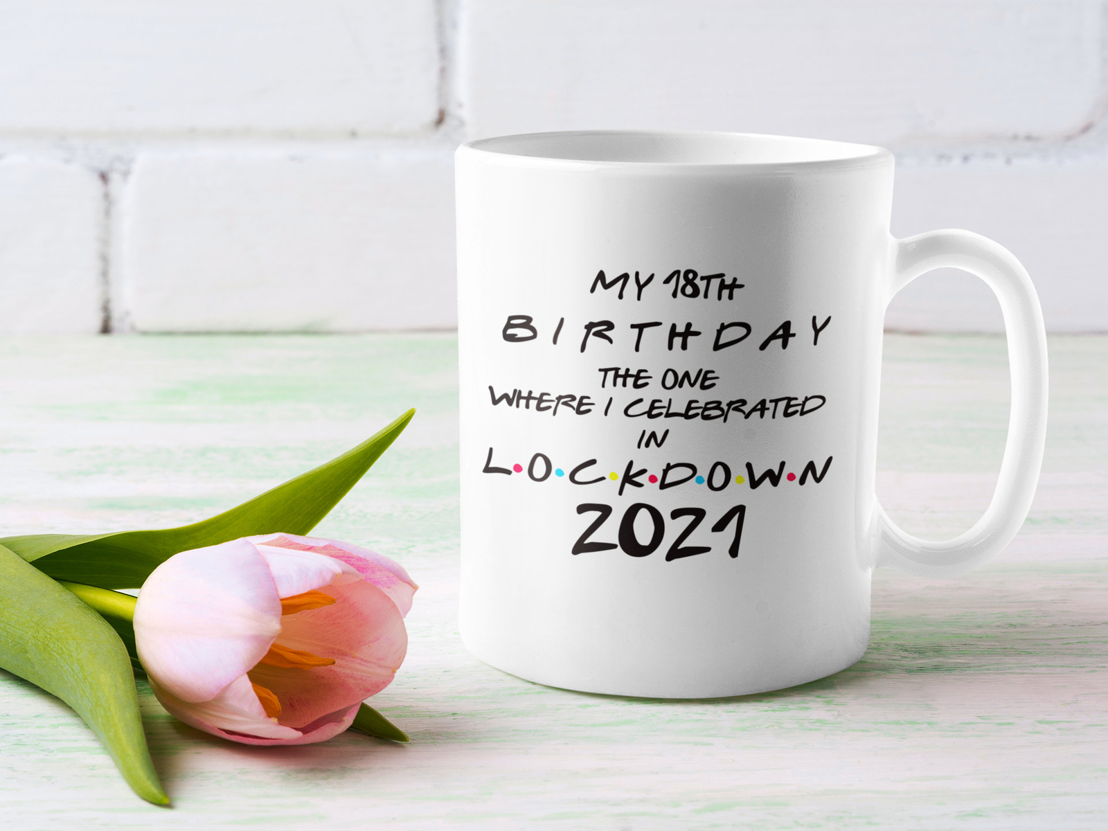 Personalised Lockdown Quarantine Birthday For Friends Coffee Mug