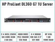 HP Proliant DL360 G7 Server 2.66GHz 12-Cores 48GB RAM 4x 146GB HDD