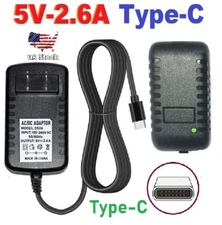 Universal Replacement USB-C Type-C Charger Power Cable 5V 2.6A 13W AC Adapter
