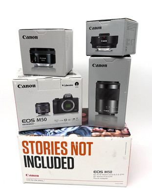 Canon EOS M50 mit 3 Objektiven uvm.