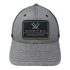Vortex The Force Of Optics Snapback Trucker Hat Gray One Size Mesh Back