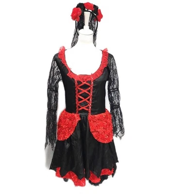 WIDMANN Fashion Kostüm Braut Dia De Los Muertos Kleid Damen Halloween - Bild 1 von 4