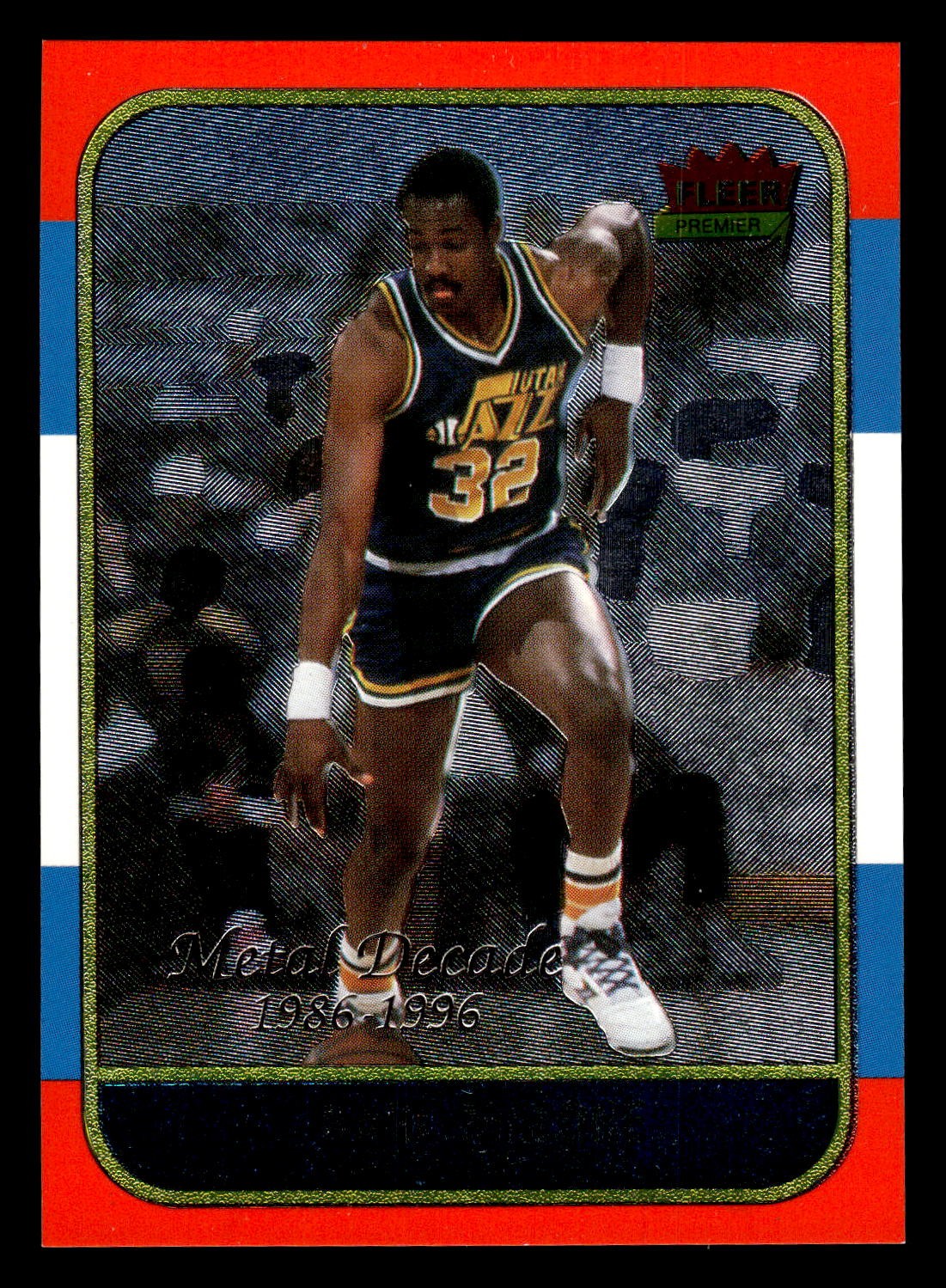 1996-97 Metal #M5 Karl Malone Decade of Excellence