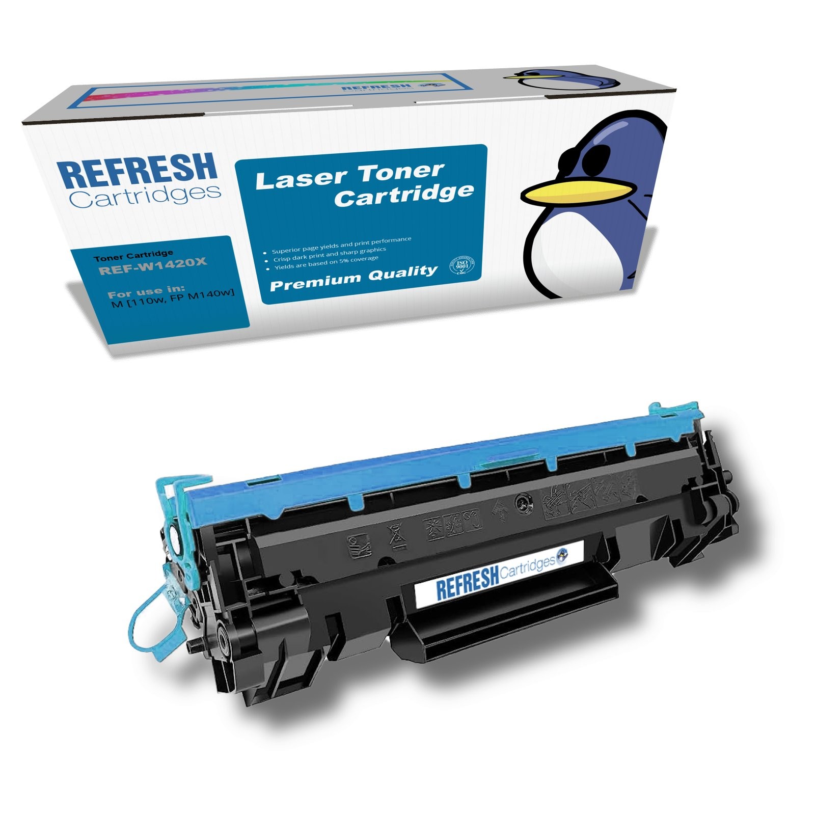 Refresh Cartridges Replacement Black 142X Toner Compatible With HP Printers