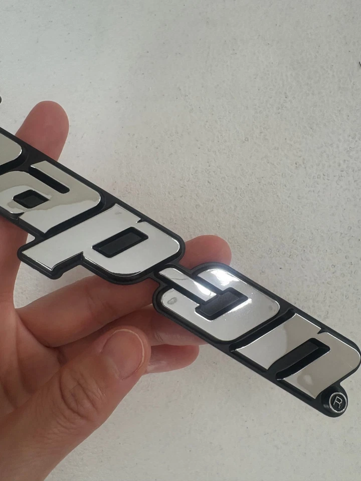 EMBLEMA LOGOTIPO CAIXA DE FERRAMENTAS SNAP-ON CROMADO PRATA CRACHÁ DECALQUE 8" POLEGADAS DE COMPRIMENTO - design OEM - Imagem 2 de 4