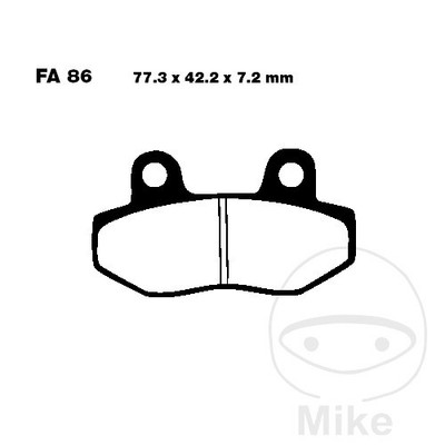 EBC Standard Brake Pads SCOOTER ALTN: 7870195