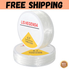 Elastic Bracelet String Cord Stretch Bead Cord for Transparent 230ft/70m 0.7mm 