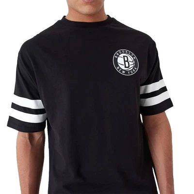 T-Shirt New Era NBA Brooklyn New York Pour Homme Noir Blanc 46282 - Photo 1/4