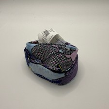 Retired Vera Bradley Wide Lanyard Butterfly By Blue Purple Floral ID Key Holder