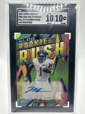 2024 Topps Chrome All-Etch Rookie Rush Autographs Malik Nabers (RC) SGC 10/10🔥