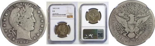 1892-S 50C Barber Half Dollar NGC G-6