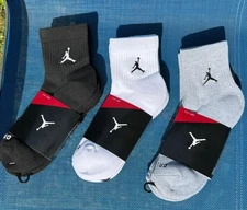Nike Air Jordan 3 Pairs Everyday Max Ankle Socks Men?s Size L  8-12