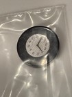 Black Round Clock for a miniature dollhouse Vintage New 1/4" 1:48 — photo 1