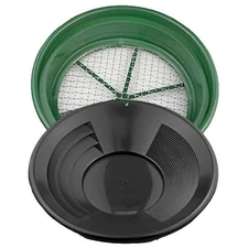 Sluice Monkey 1/4" Mesh Large Classifier Fits 5 Gallon Bucket Plus Free 14" Blac