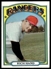 1972 Topps #317 Rich Hand Texas Rangers Baseball