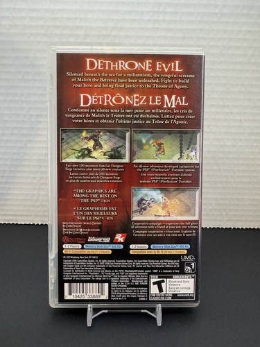Dungeon Siege Throne Of Agony - CIB - PSP - Probado - Imagen 2 de 3