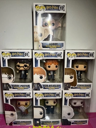 Harry Potter Funko Pop Lot Of 7 Figures #1,2,3,4,5,6,17