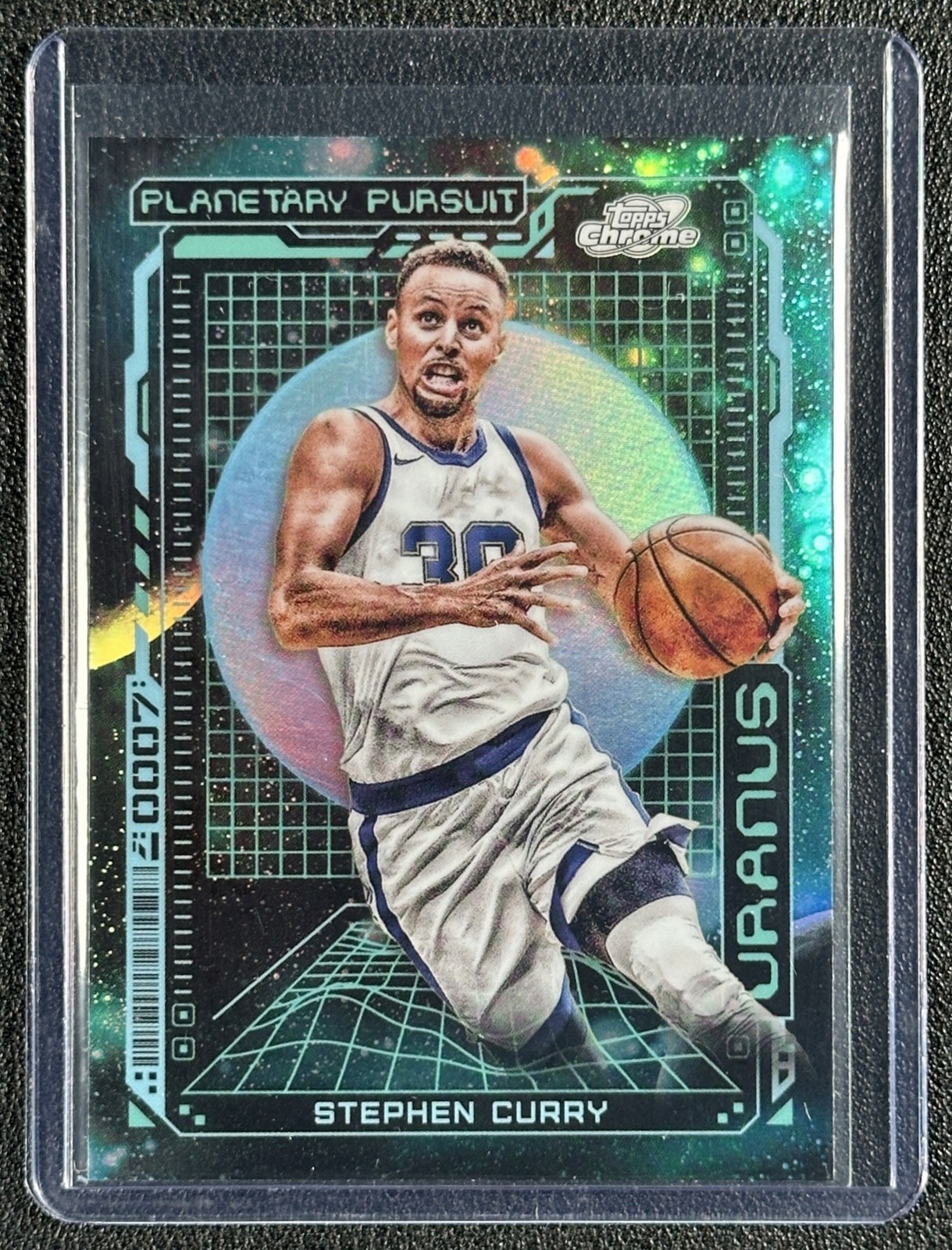 STEPHEN CURRY 2023-24 TOPPS COSMIC CHROME #PPU-2 PLANETARY PURSUIT URANUS SP