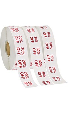 SSWBasics Self-Adhesive Discount Label Kit- Self Adhesive Size Stickers