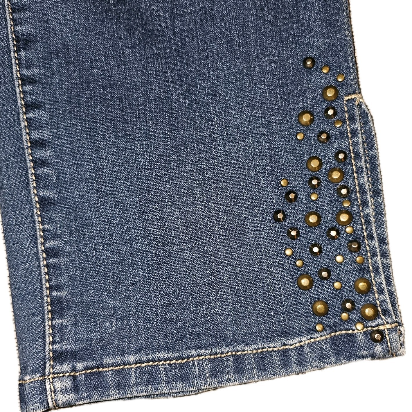 JAG Jeans Women’s Size 8 Pull-On High Rise Cropped Straight Leg Blue Denim Pants