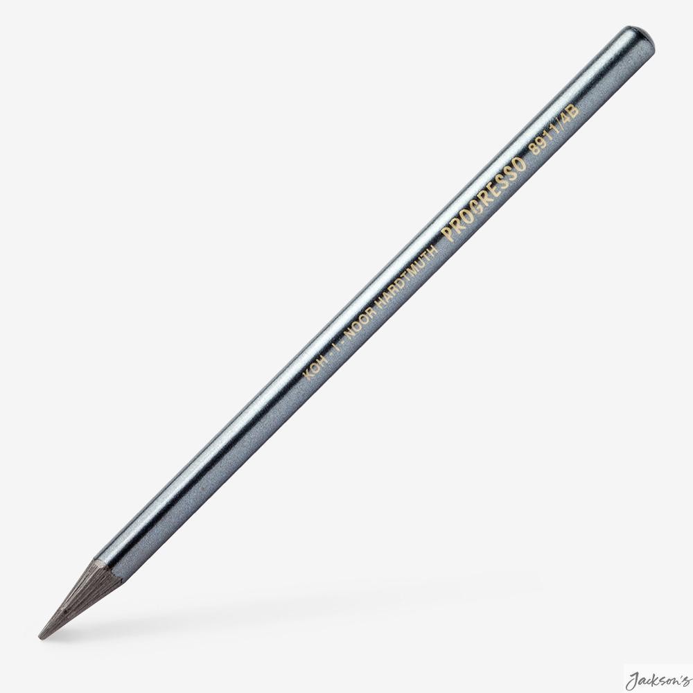 Koh-I-Noor Progresso Woodless Graphite Pencil 4B 153mm For Artist Drawing