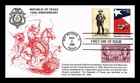 DR JIM STAMPS US COVER REPUBLIC OF TEXAS 150TH ANNIVERSARY FDC COMBO KMC VENTURE