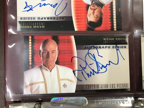 1998 star trek insurrection widevision 72 card set with inserts and 17 autograph - Picture 22 of 24