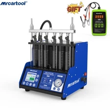 6-Cylinder Ultrasonic Fuel Injector Cleaner Tester for GDI CGI TFSI TSI Injector